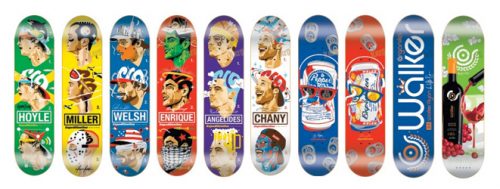 Autocollant Vintage Organika Skateboard Co. – The Smoki' Mad Trees Logo – Neuf